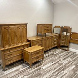 Solid wood dresser set w/ free headboard