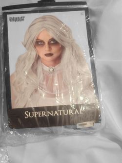 Spirit Halloween Supernatural White Costume Wig