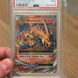2016 Pokemon XY Evolutions #13 M Charizard EX - PSA MINT 9