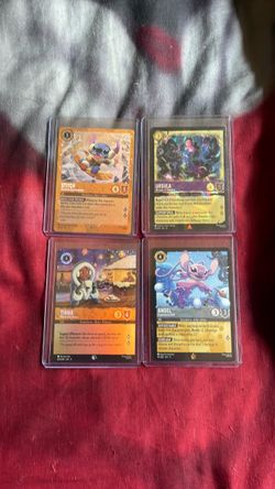 Disney Lorcana Trading Cards Lot of 4