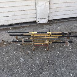 Title: Vintage Spalding Golf Club Irons Set (Nos. 2, 6, 8, 9, 7, 5) – Bamboo Style Shafts  Description: Offered here is a unique set of six vintage Sp