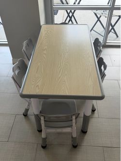 Kids tables with 6 chairs