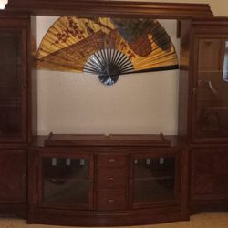Solid Wood 5 Piece Entertainment Center
