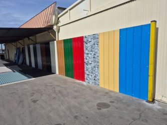 🏠 Metal Roofing & Siding Panels – Royal Blue & Sahara Tan | Custom Cut | Factory Direct Lamina