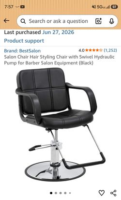2 Brand new hydraulic salon chairs