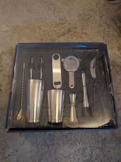 Mixology 11-Piece Stainless Steel Bar Tool Set