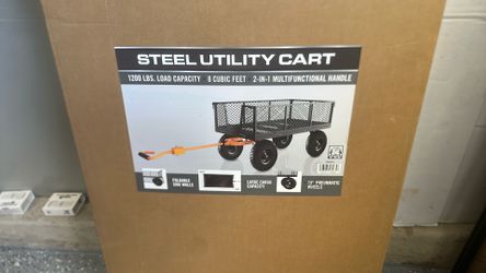 Harbor Freight steel utility cart