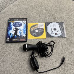 Karaoke Revolution American Idol PS2 PlayStation 2 Complete CIB PLUS Microphone