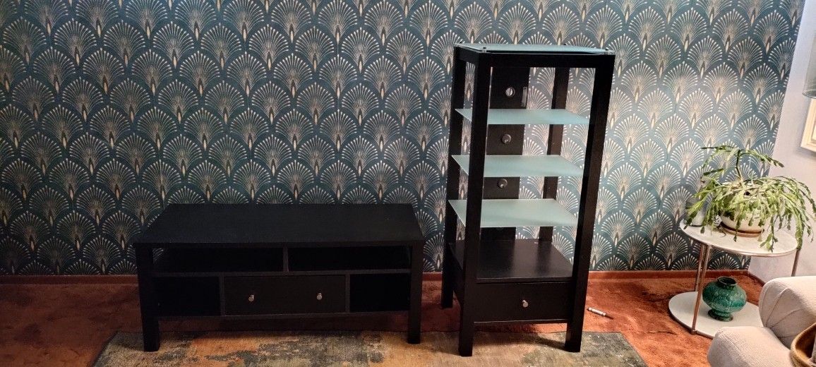 Entertainment Center And Shelf