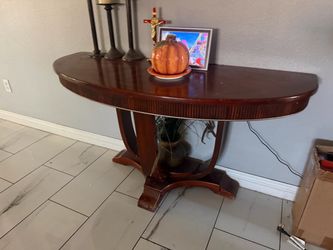 Wood side wall Entry Table