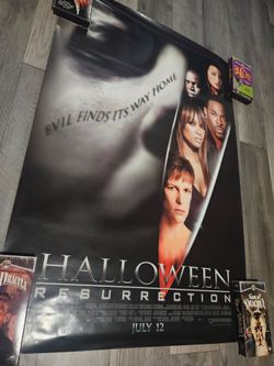 Halloween Resurrection 27x40 Movie Poster. Horror Memorabilia.