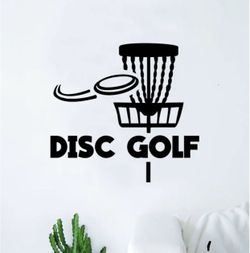 PRE MADE Wall Decal Home Decor Disc Golf