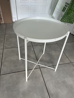 Ikea white side table