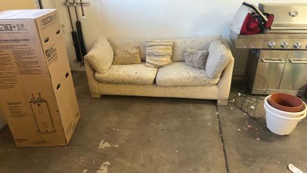 Free love seat feather couch with pull out