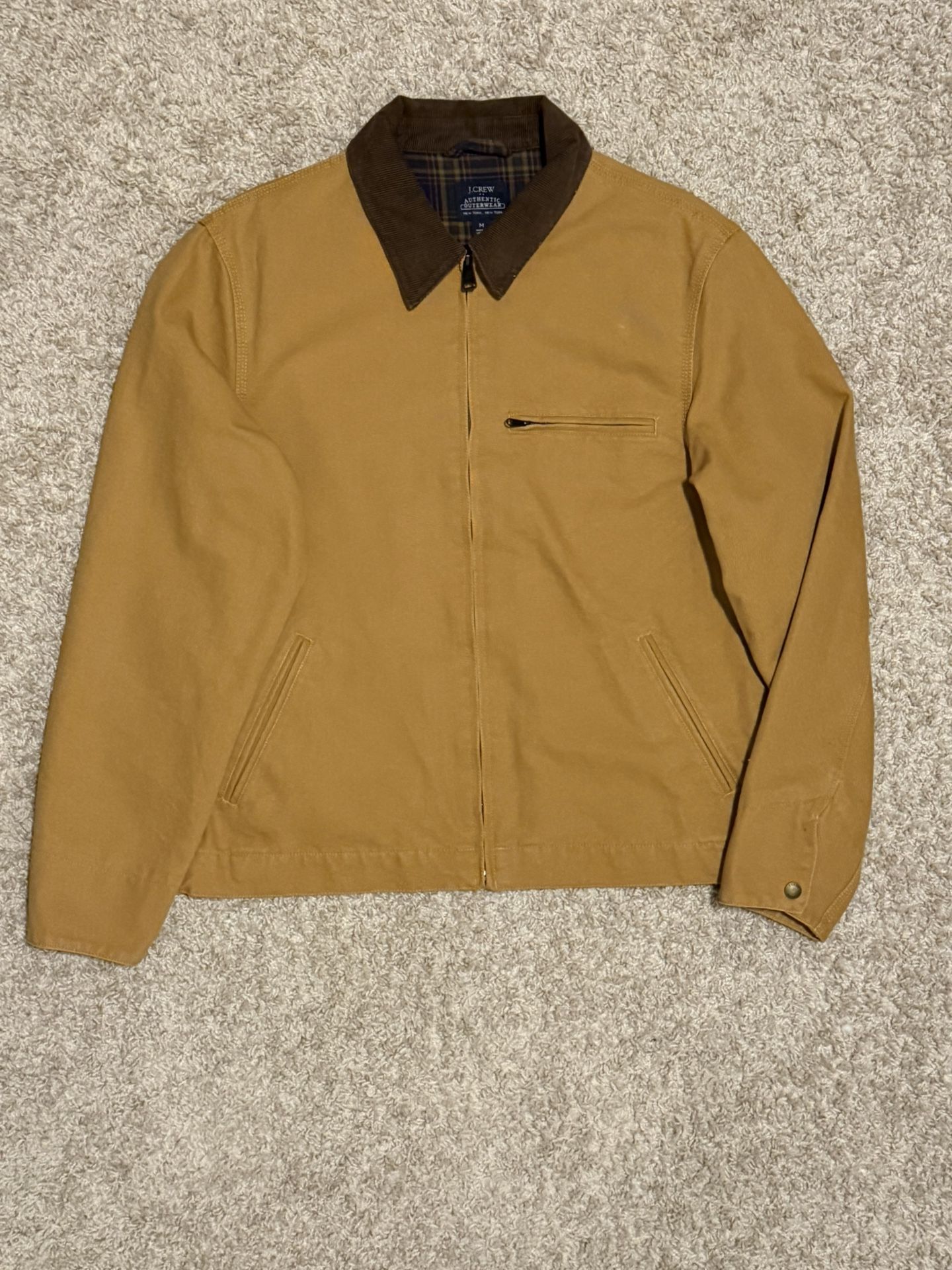 J.Crew Canvas Work Jacket (2024)- Men’s Size M - Tan