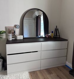 Ikea White 6 Drawer Dresser