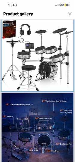 Aklot Electronic Drum Kit Full Set