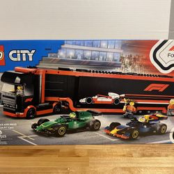 LEGO City: F1 Truck with RB20 & AMR24 F1 Cars (60445)