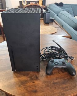 Xbox series X console 1 controller and cables