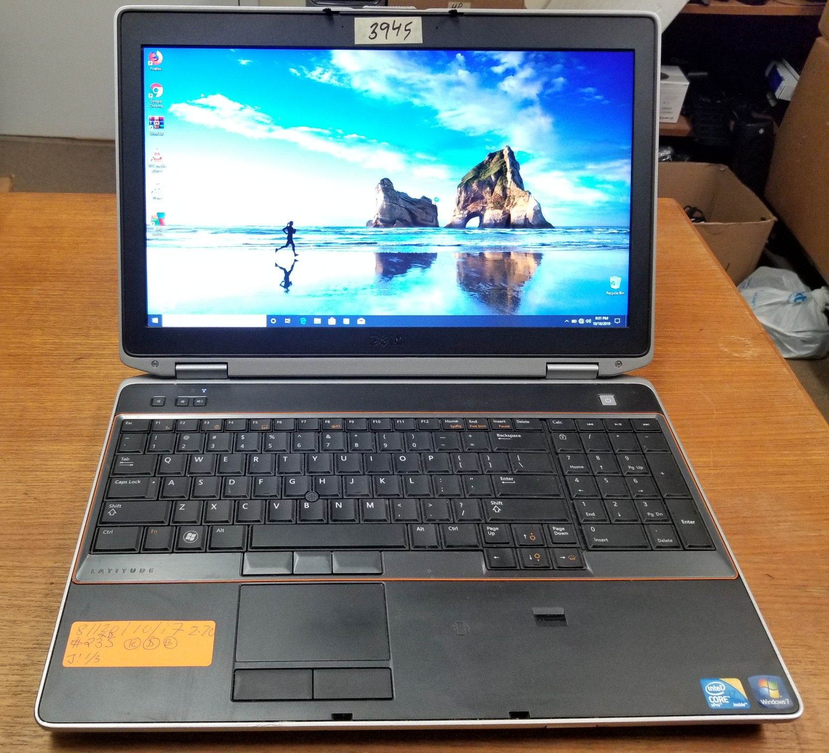 Dell Latitude E6520 15.6" Laptop Core i7 8GB-120GB SSD Windows 10