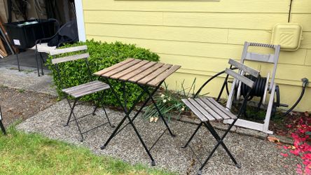 Bistro tables and chairs