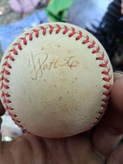 Willie Patterson Autographed Baseball with Signature