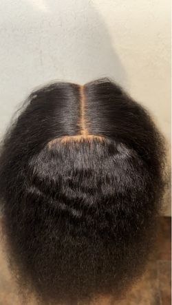 Full lace 34inch kinky curly frontal wig!
