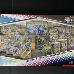 Prismatic Evolutions Pokemon TCG Lucario & Tyranitar Sam's Club Exclusive New