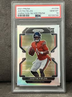 Justin Fields Silver Prizm Variation