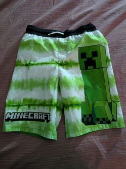 Minecraft Swim Trunks Boys Size 8