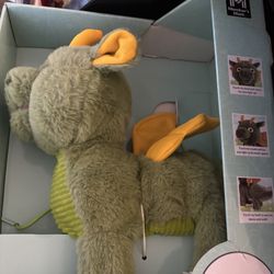 New in box walking, noise making eyes lighting plush dragon 