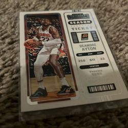 Basketball card for the Phoenix Suns season ticket
