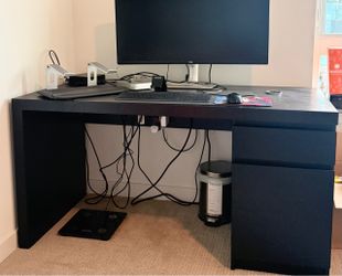 Office table with storage