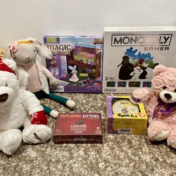 Children’s Lot Of Games And Plushies