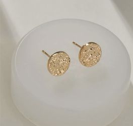 Gold Metal Earrings 