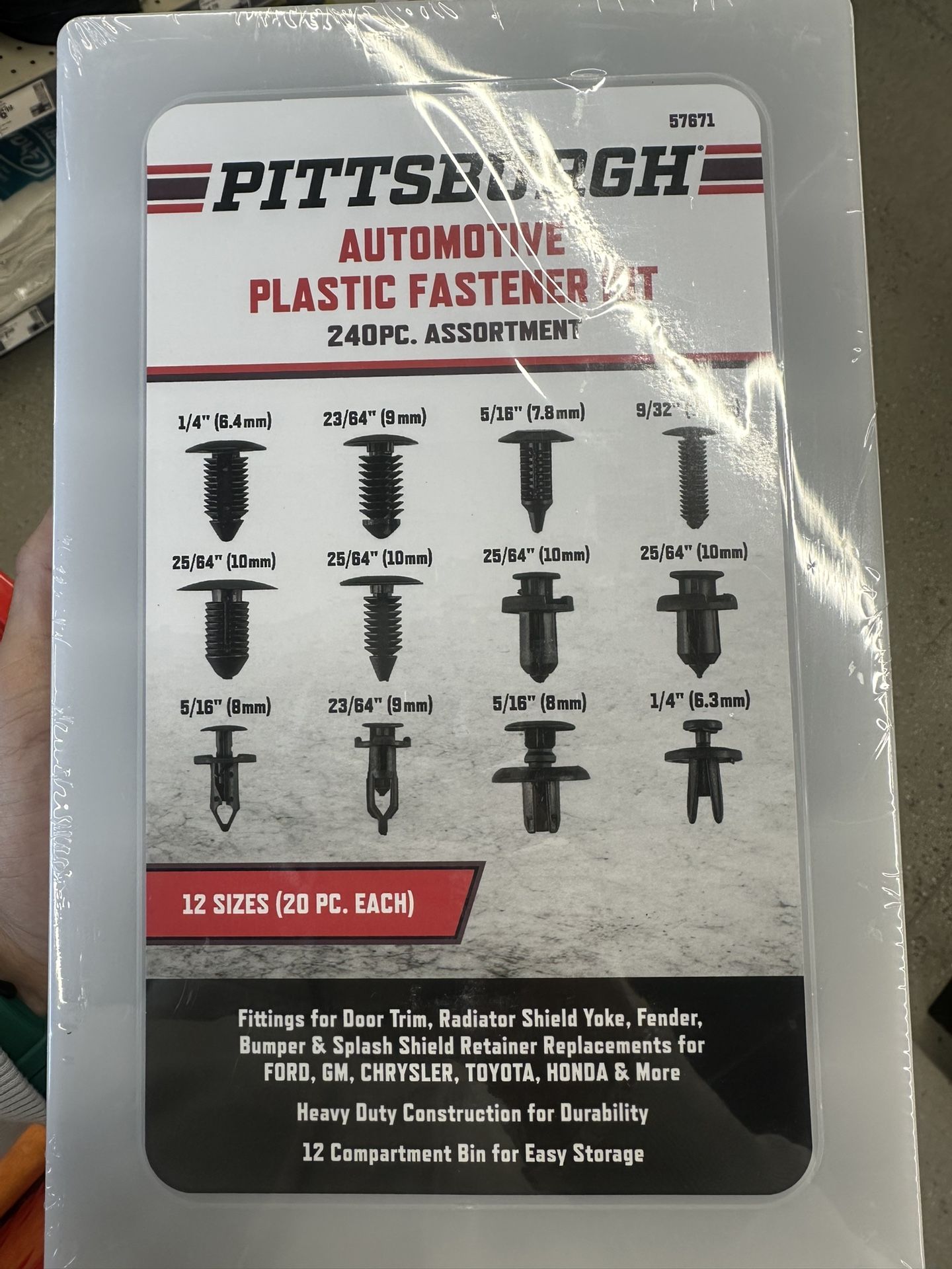 Automotive Plastic Fastener Kit