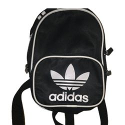 adidas Backpack Mini Originals Santiago Tall Black White Small Bag Travel 