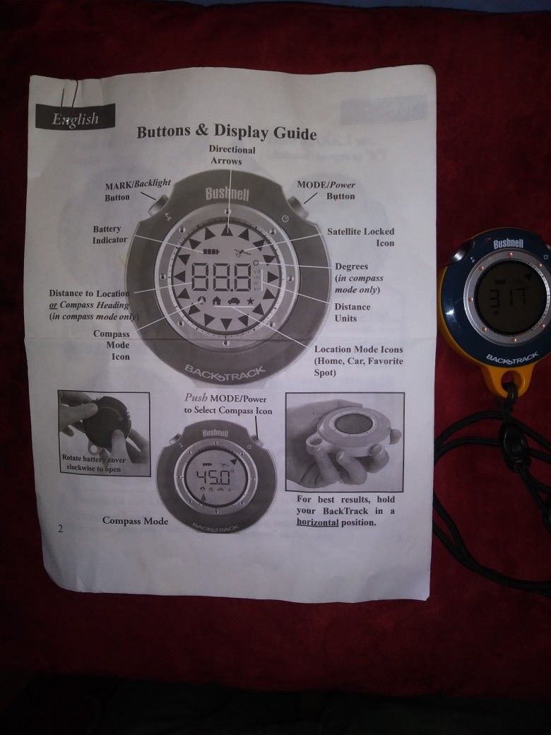Bushnell GPS BackTrack Personal Locator