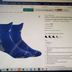 Adidas Blue Socks Medium 