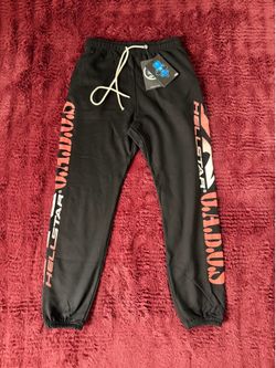 HELLSTAR Black and Orange Sweatpants