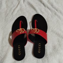 Gucci Red Sandals 