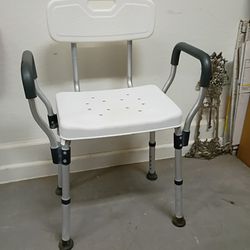 Square Seat Shower Chair With Back And Arm Rests Cash Only Please