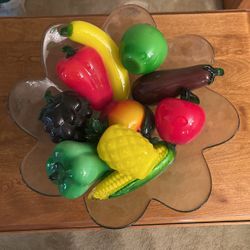 Bowl With Glass Fruit