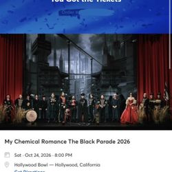 My chemical romance 10/24/26