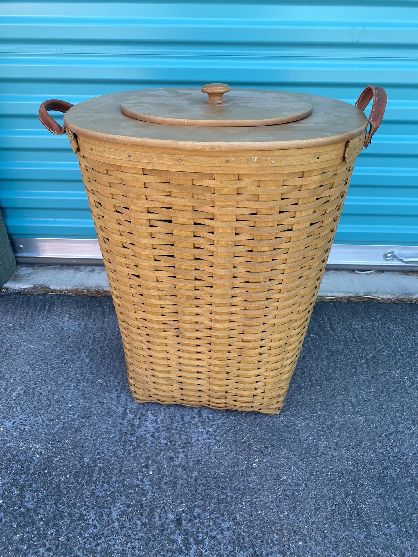 Longaberger XL Oval Waste Basket 