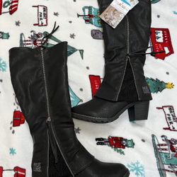 New Muk Luks Knee High Black Boots 10