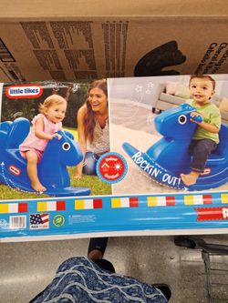 Little rides rocking horse