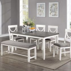 Dining Table Set With Bench 