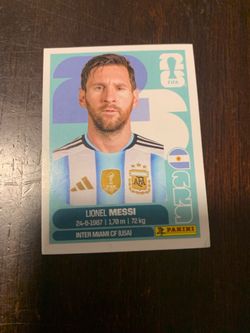 Lionel Messi Panini World Cup Sticker