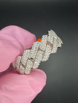 Silver/Moissanite Eternity Ring